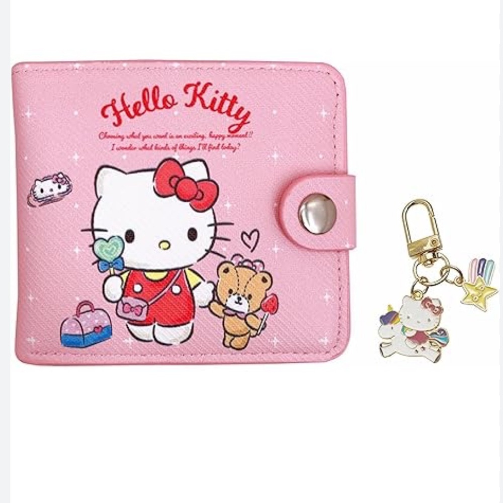 Sanrio Hello Kitty Wallet and Key Chain NEW